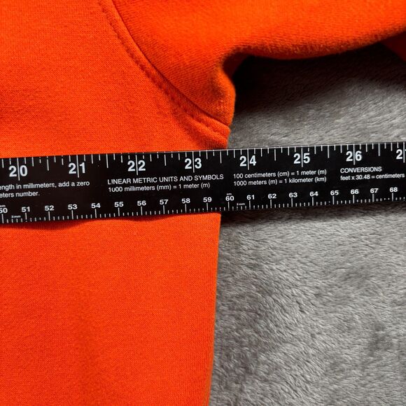 Soffe Clemson Tigers Orange Hoodie Screen Print Sweatshirt NCAA Large E184 - Picture 4 of 8